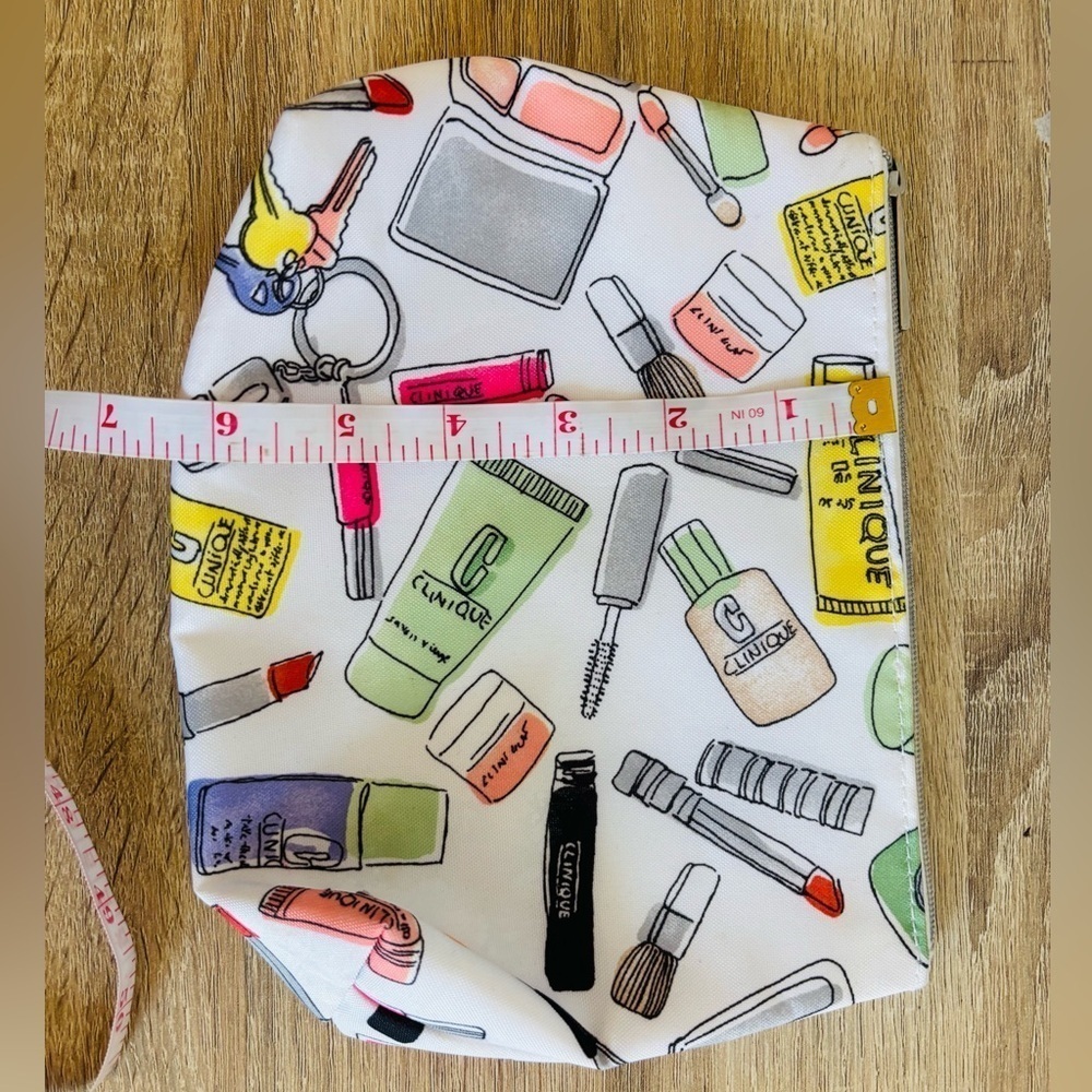 Clinique Cosmetic Makeup Print Travel Bag